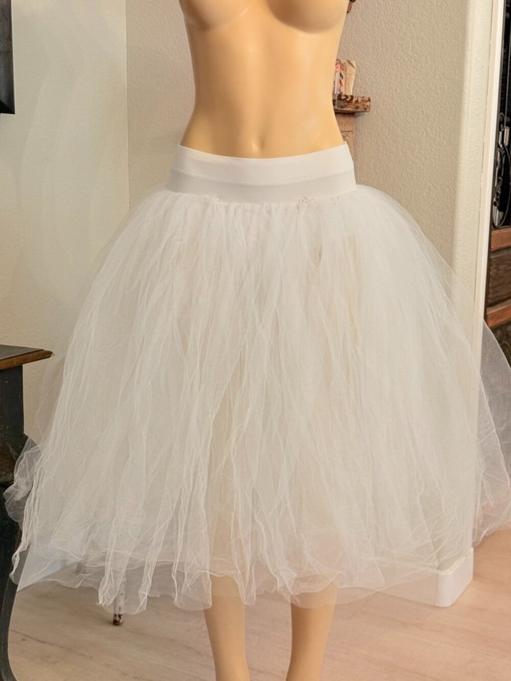 REVOLUTION Adult Size Mid Calf Built in Mid Hip Panty Multi Layered Tulle TUTU